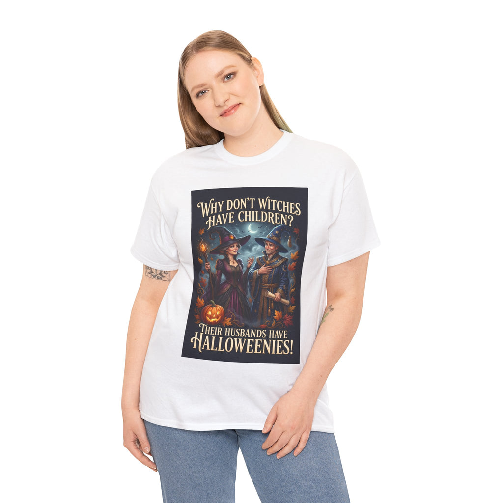 Halloweenies Witch Joke T-Shirt | Cheeky Halloween Humor
