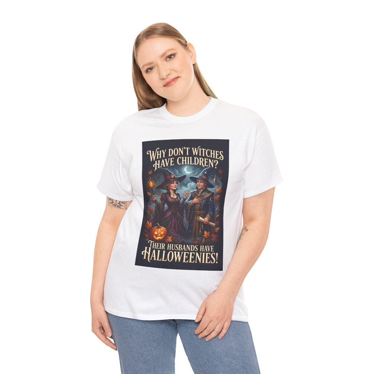 Halloweenies Witch Joke T-Shirt | Cheeky Halloween Humor