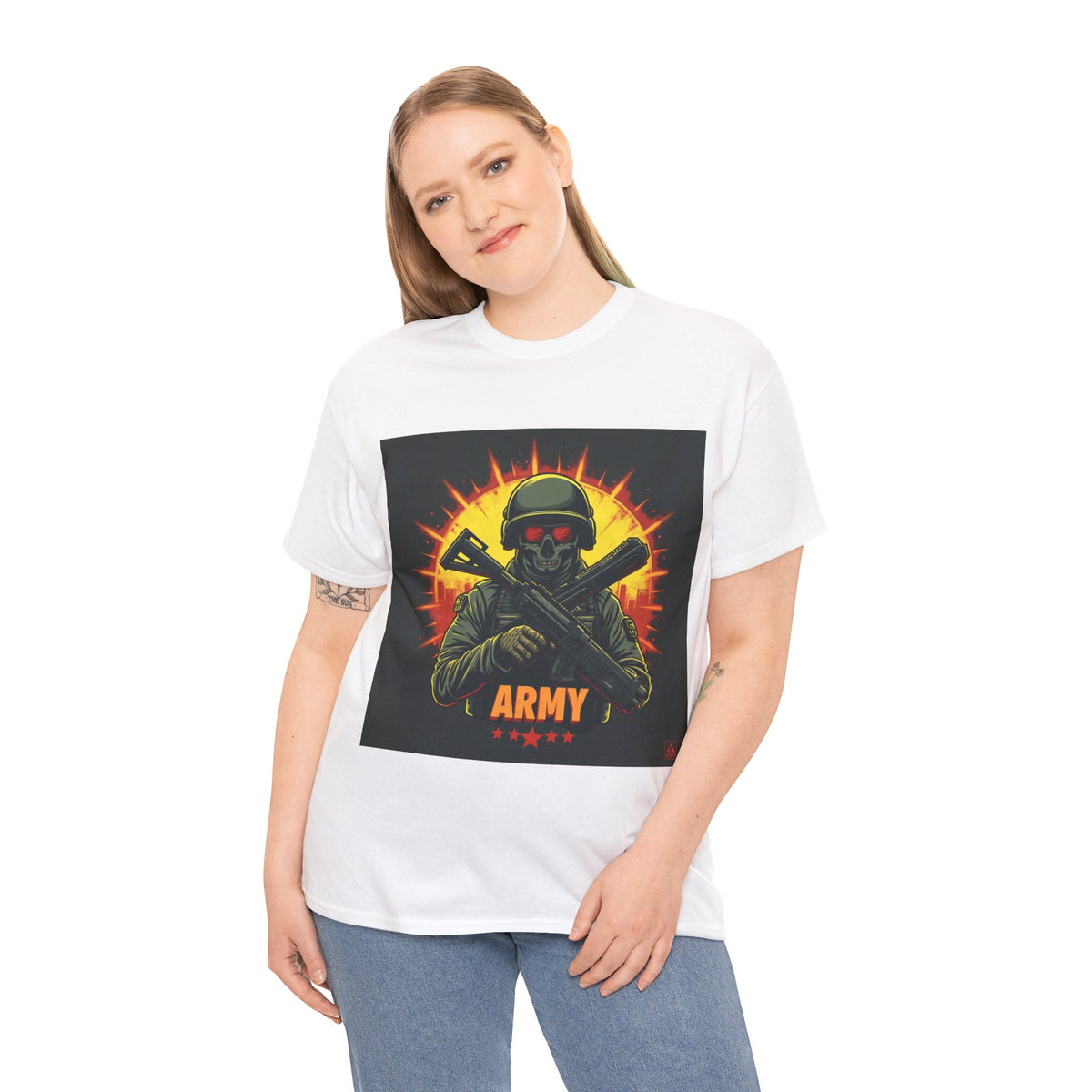 Army Skull Graphic T-Shirt