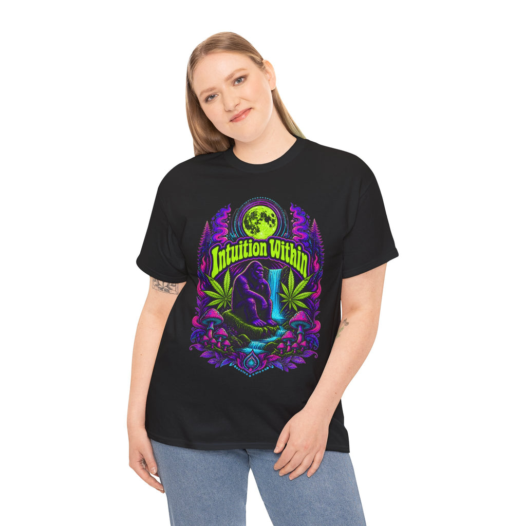 Moonlit Bigfoot Waterfall Graphic Tee
