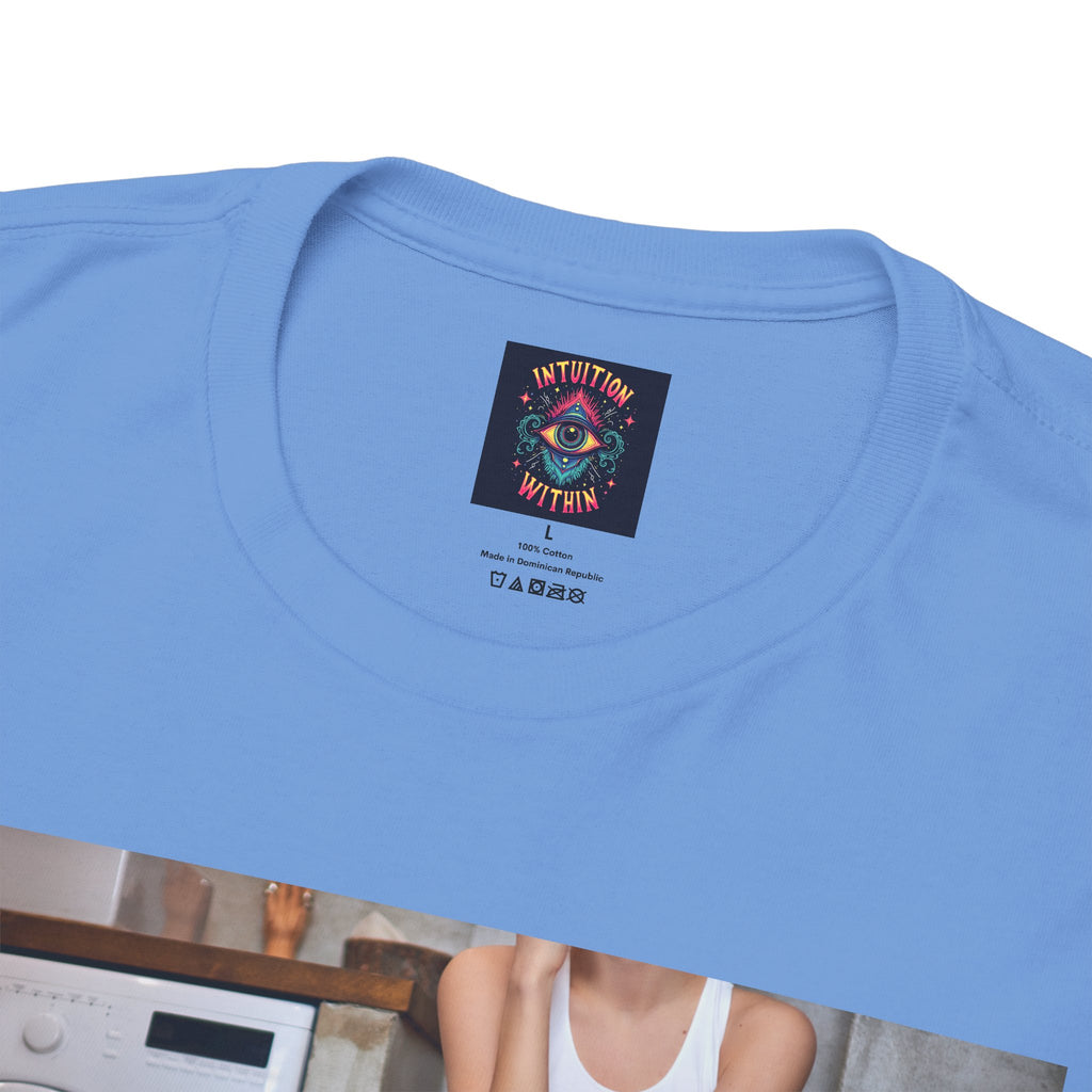 Still Together Bathroom Humor Tee – Female Design, Front Print | Intuition Within