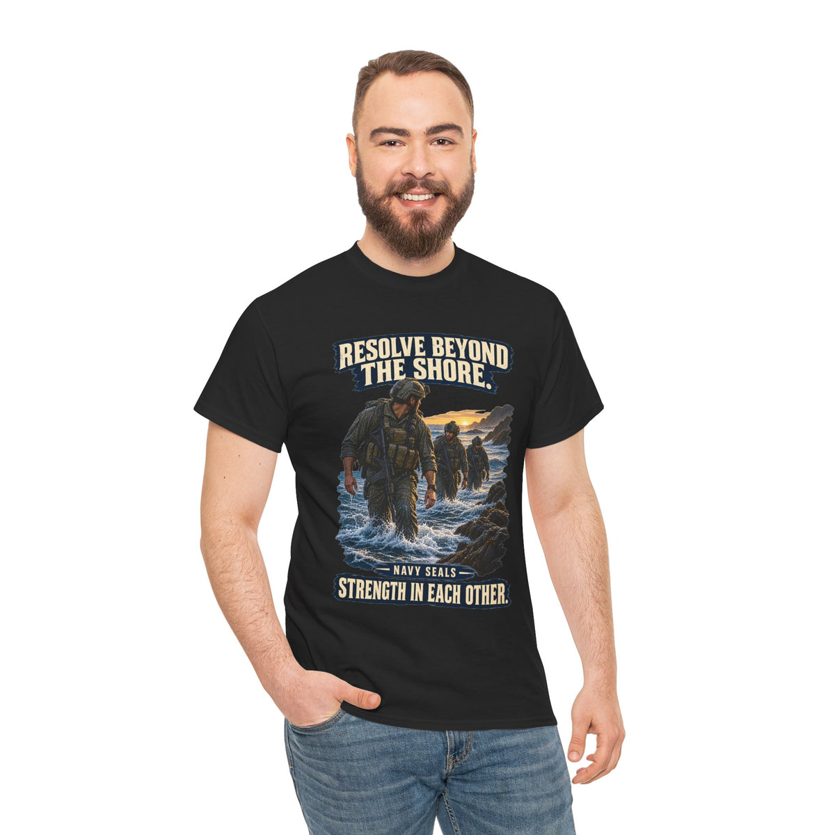 Resolve Beyond the Shore T-Shirt | Navy SEALs Tribute