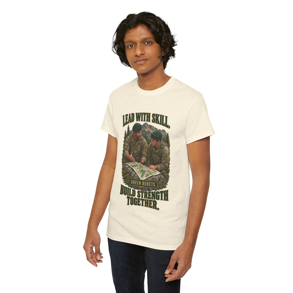 Green Berets Tribute T-Shirt | Lead with Skill, Build Strength Together
