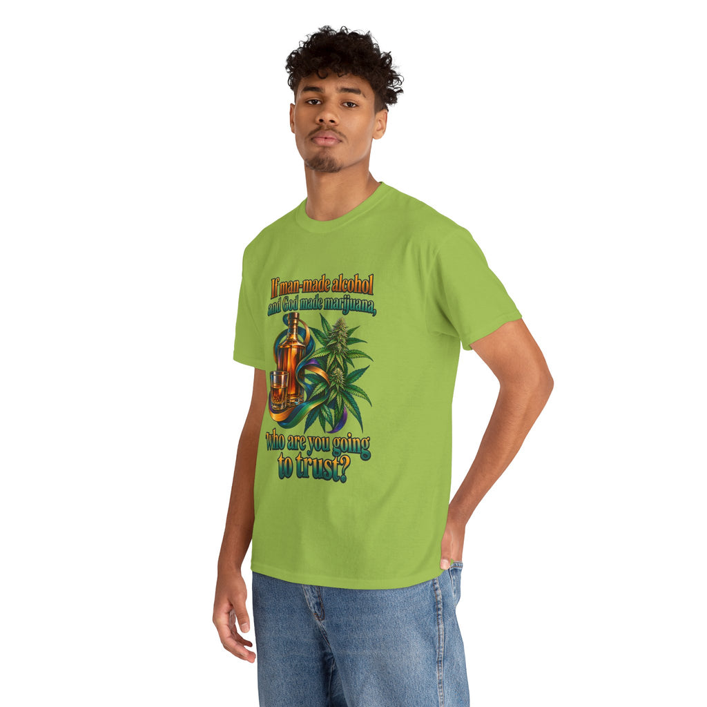 Homemade Alcohol & Cannabis Humor T-Shirt