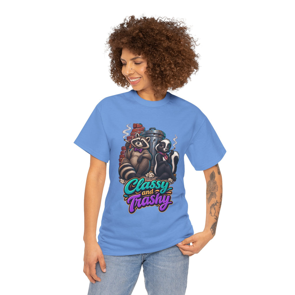 Classy and Trashy Raccoon T-Shirt | Trash Panda Humor