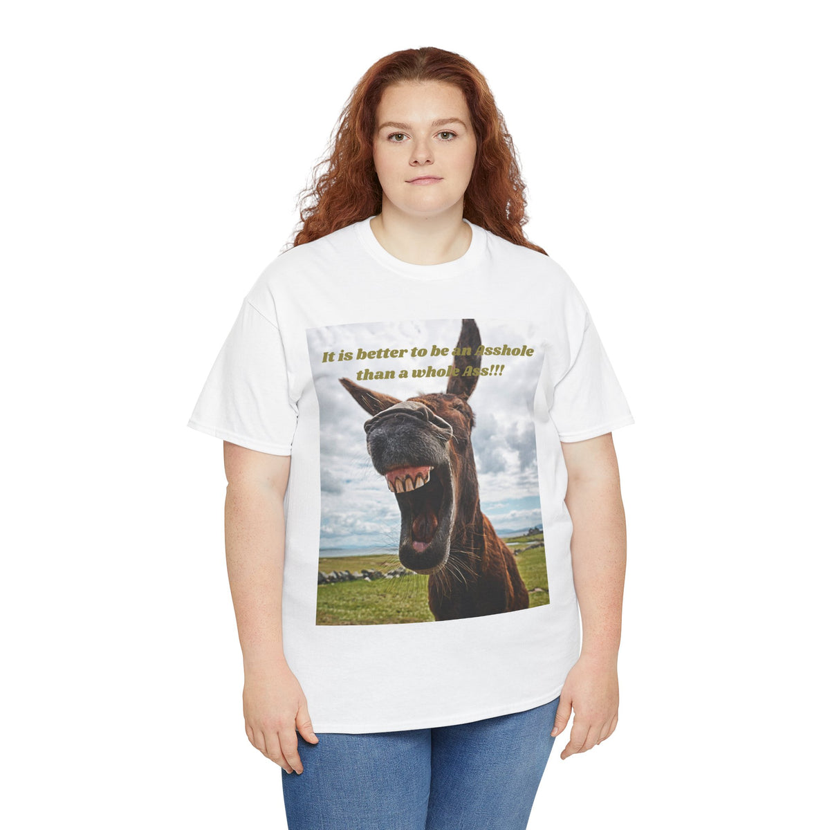 Better Than a Whole Ass Donkey Humor Tee – Front Print | Intuition Within