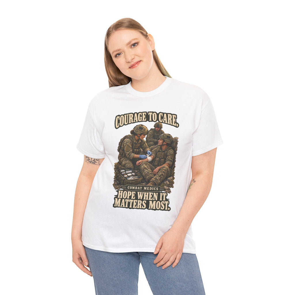Courage to Care Combat Medic T-Shirt | Military Tribute