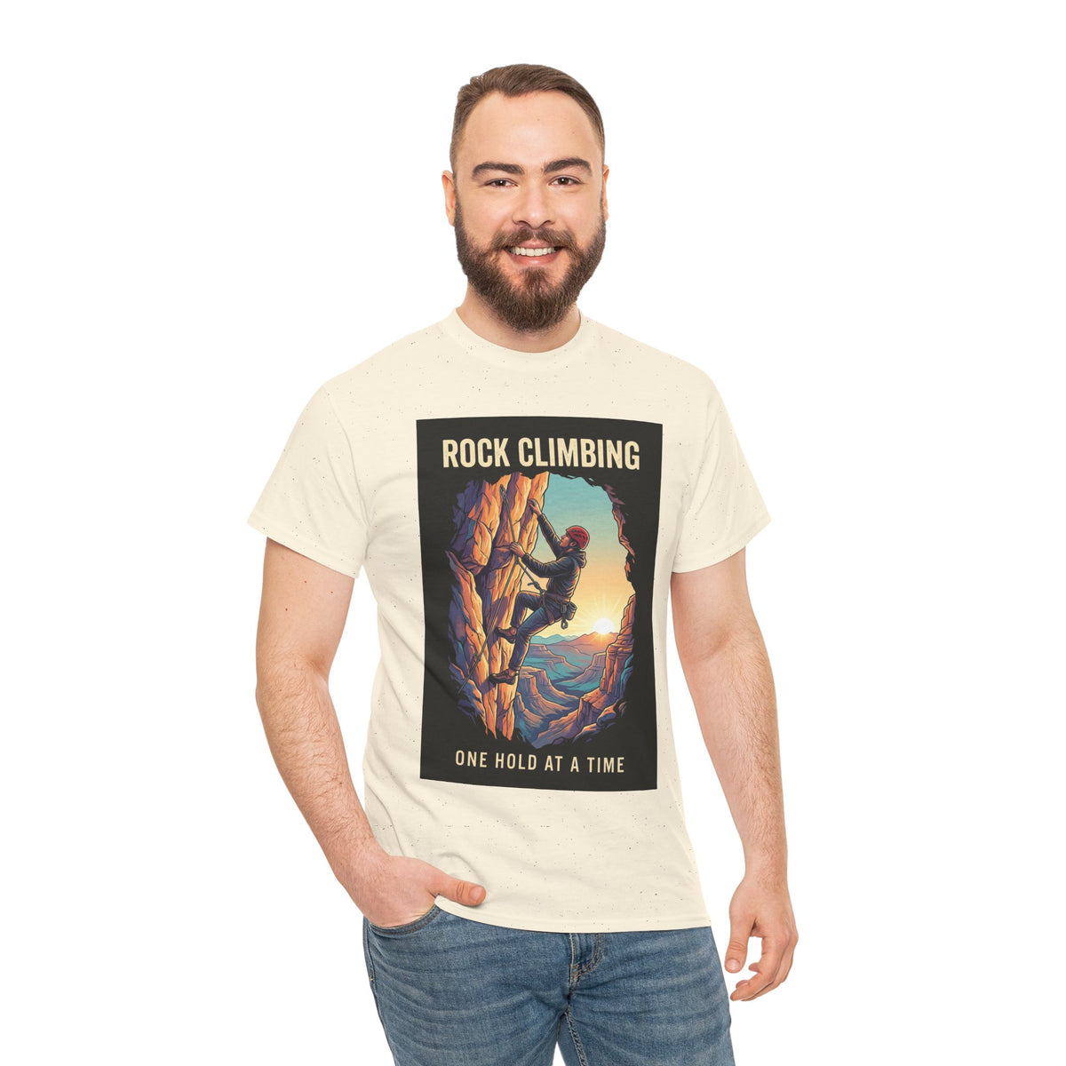 One Hold at a Time Rock Climbing T-Shirt | Outdoor Adventure