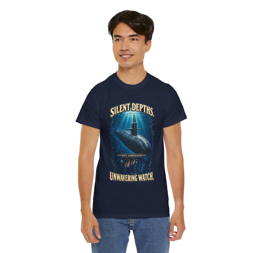 Silent Depths, Unwavering Watch T-Shirt | Submariner Tribute
