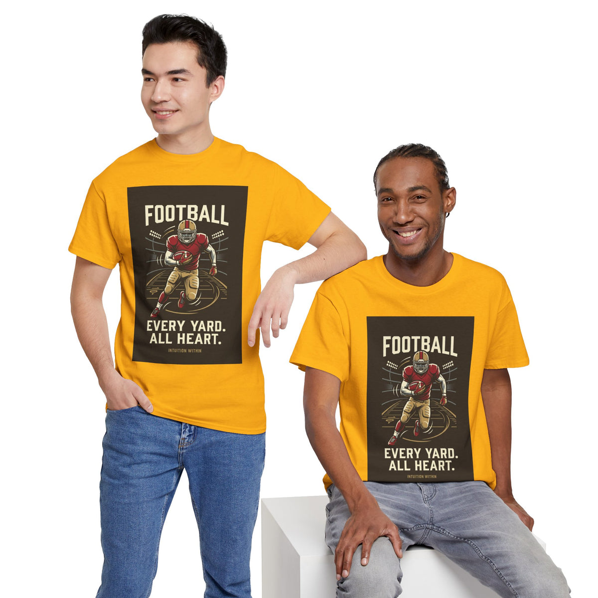 Every Yard, All Heart Football T-Shirt
