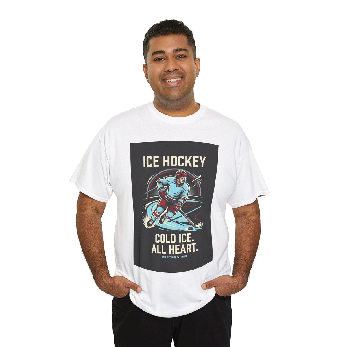 Cold Ice, All Heart Ice Hockey T-Shirt