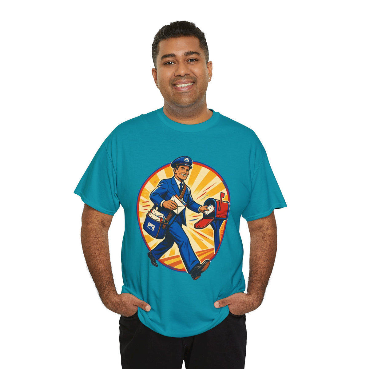 Male Mail Carrier Retro Tribute Tee