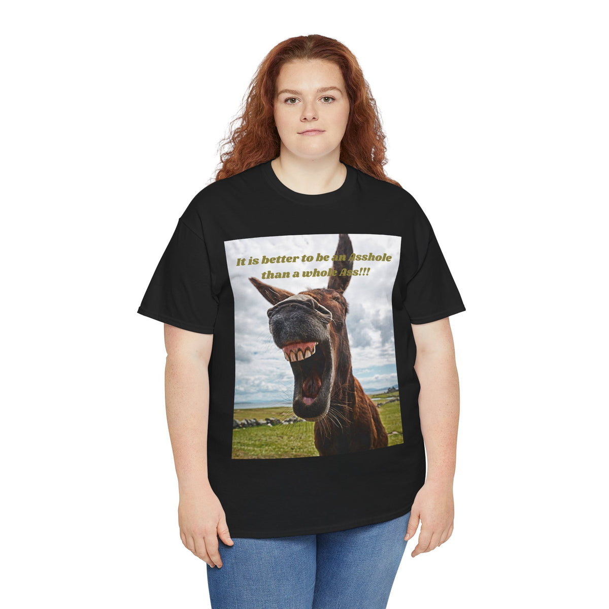 Better Than a Whole Ass Donkey Humor Tee – Front Print | Intuition Within