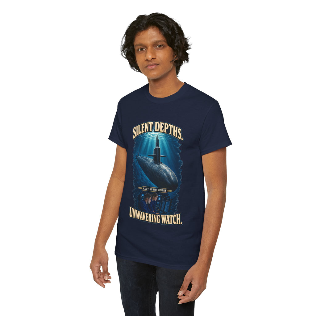 Silent Depths, Unwavering Watch T-Shirt | Submariner Tribute