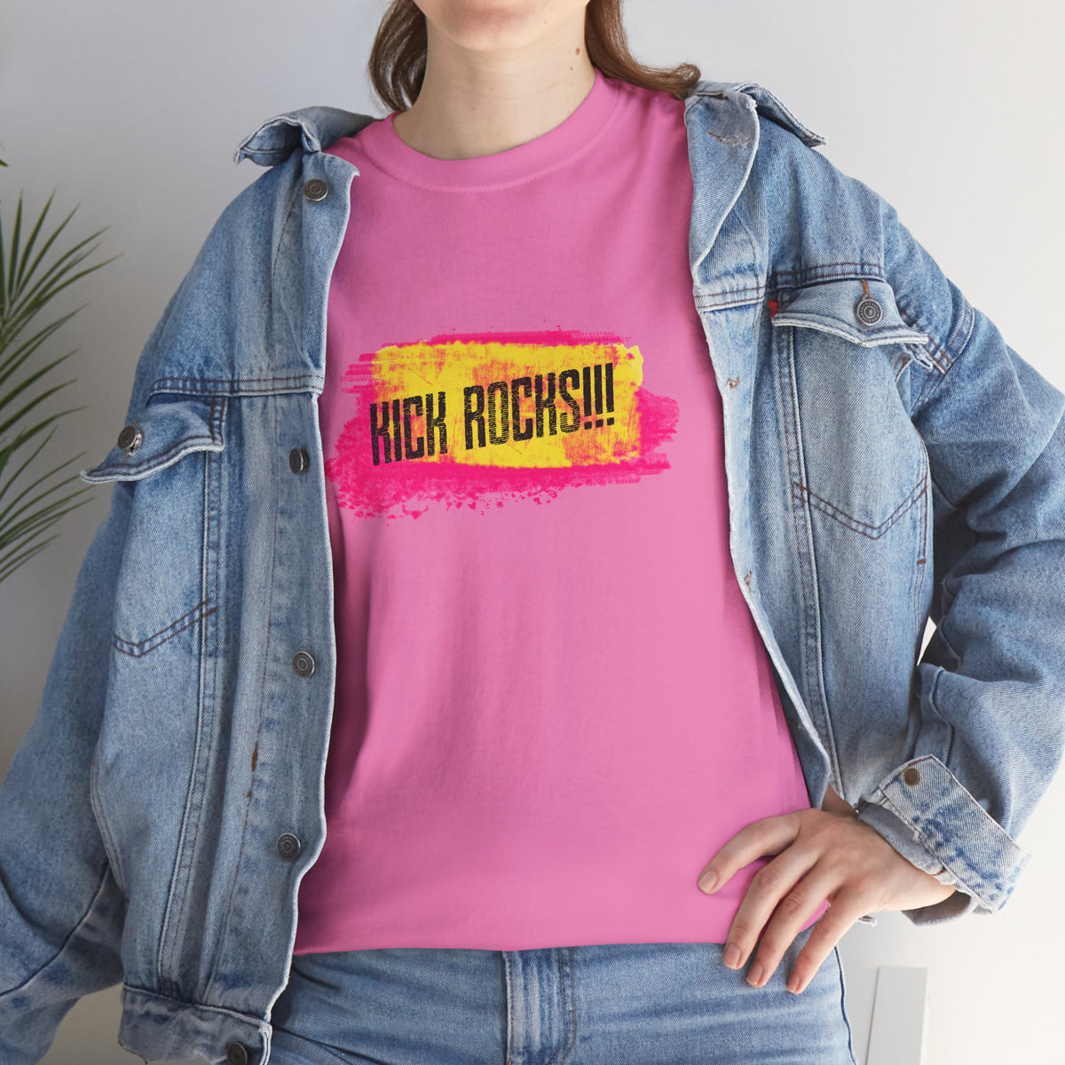 Kick Rocks Brushstroke Tee – Front Print | Intuition Within