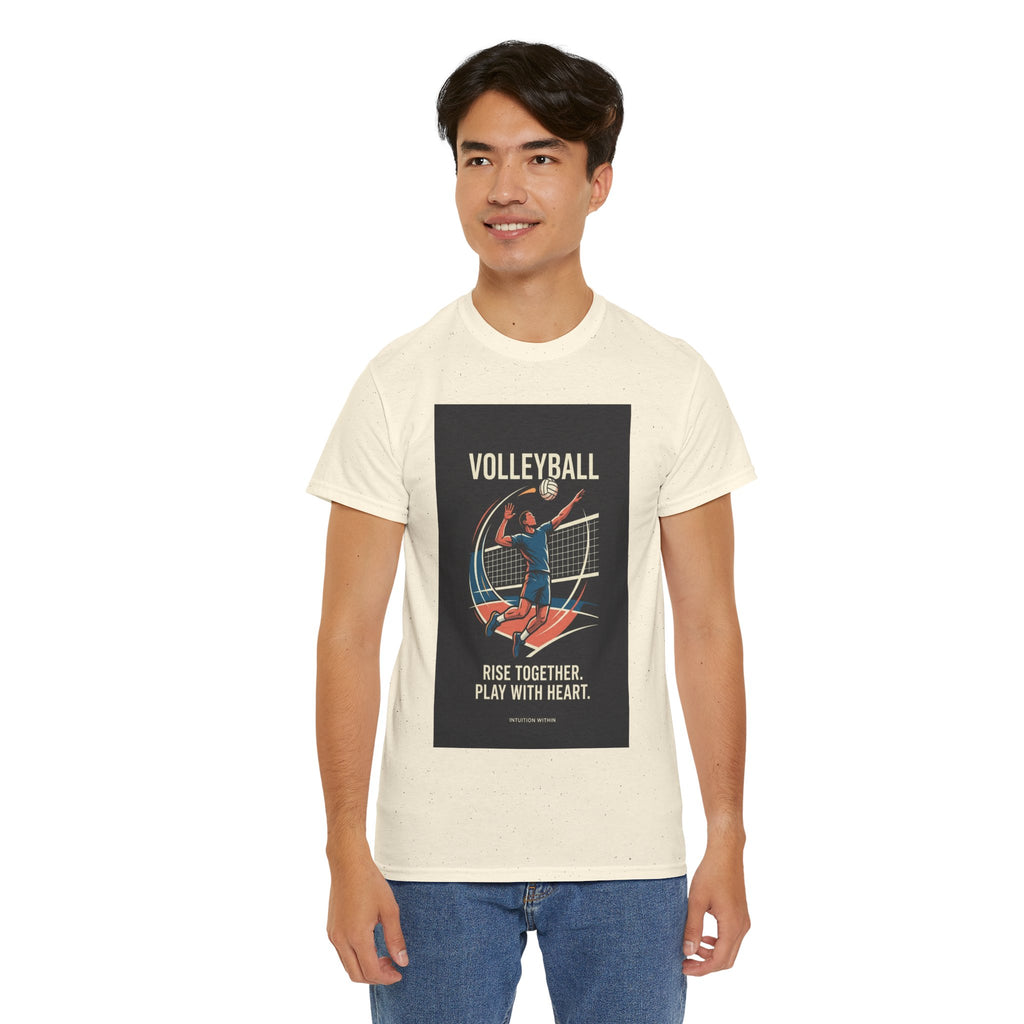 Rise Together, Play with Heart Volleyball T-Shirt