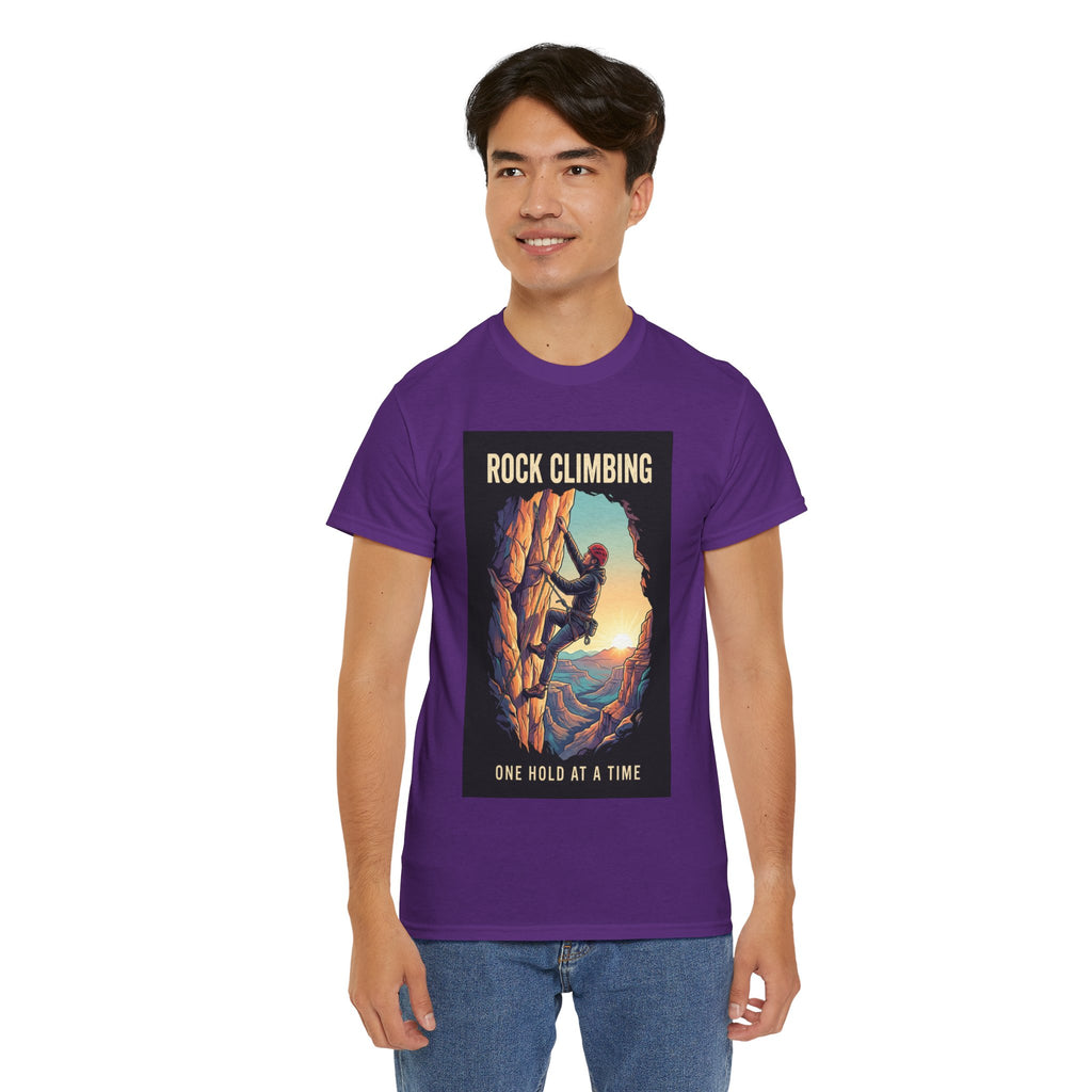 One Hold at a Time Rock Climbing T-Shirt | Outdoor Adventure