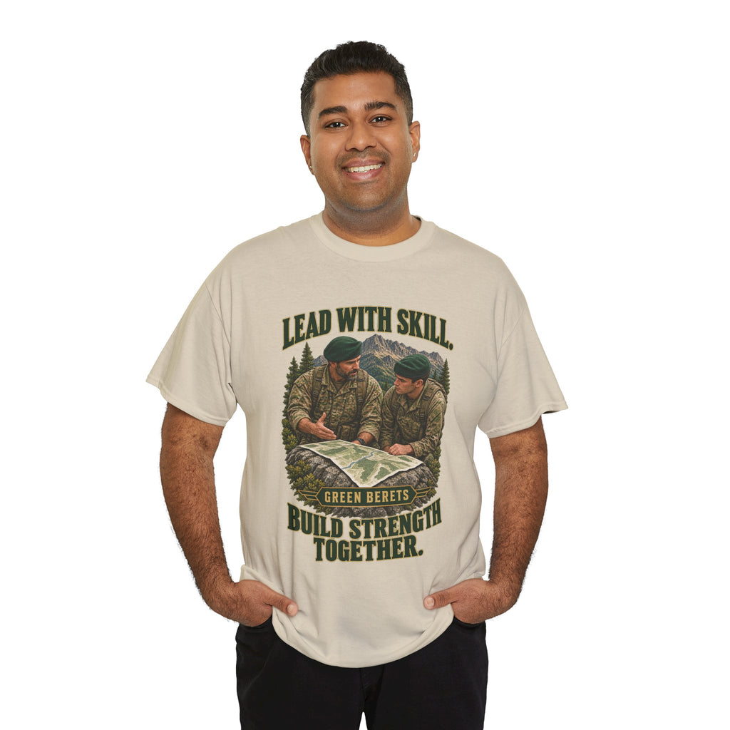 Green Berets Tribute T-Shirt | Lead with Skill, Build Strength Together