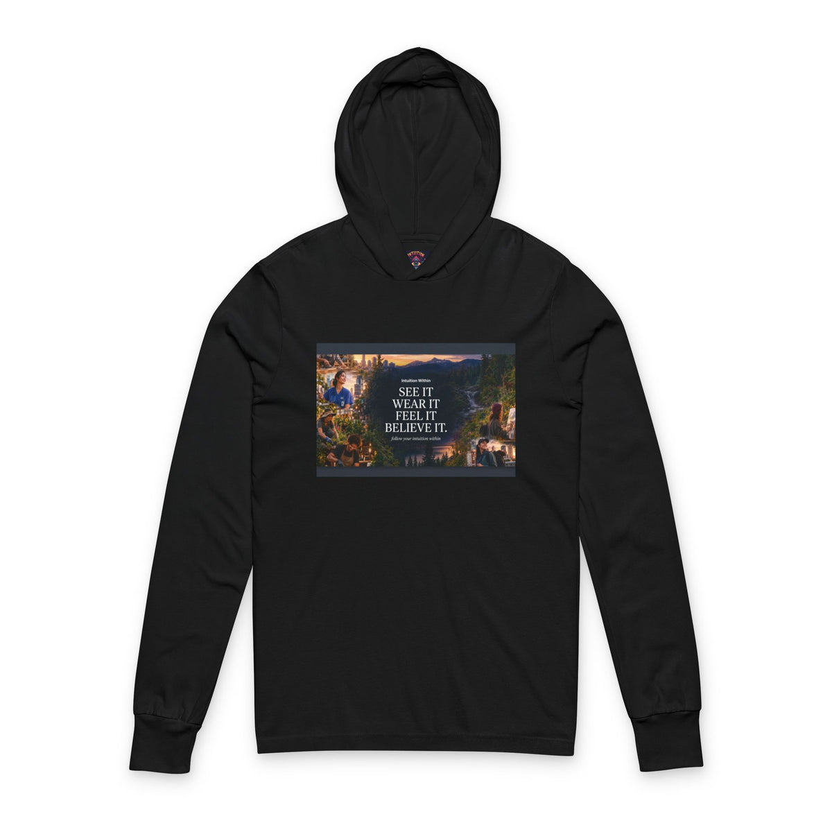 Intuition Within Signature Hooded Long Sleeve Tee | Where It All Begins
