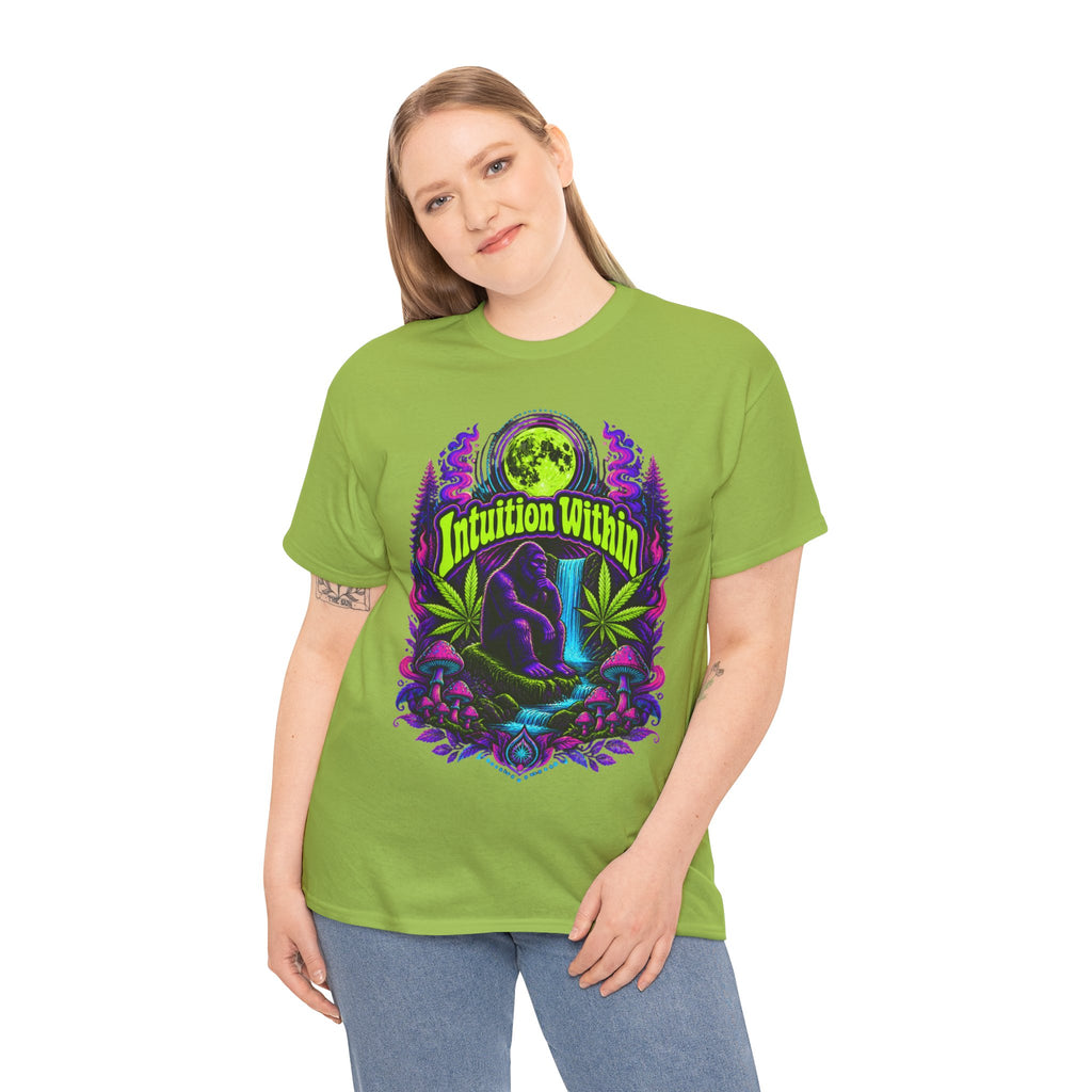 Moonlit Bigfoot Waterfall Graphic Tee