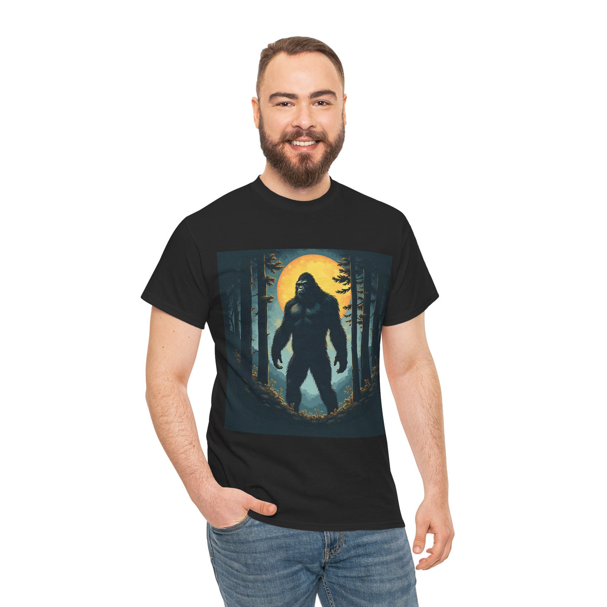 Bigfoot Forest Moon Graphic Tee