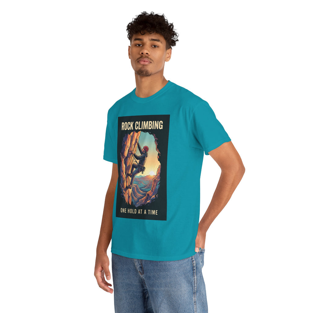 One Hold at a Time Rock Climbing T-Shirt | Outdoor Adventure