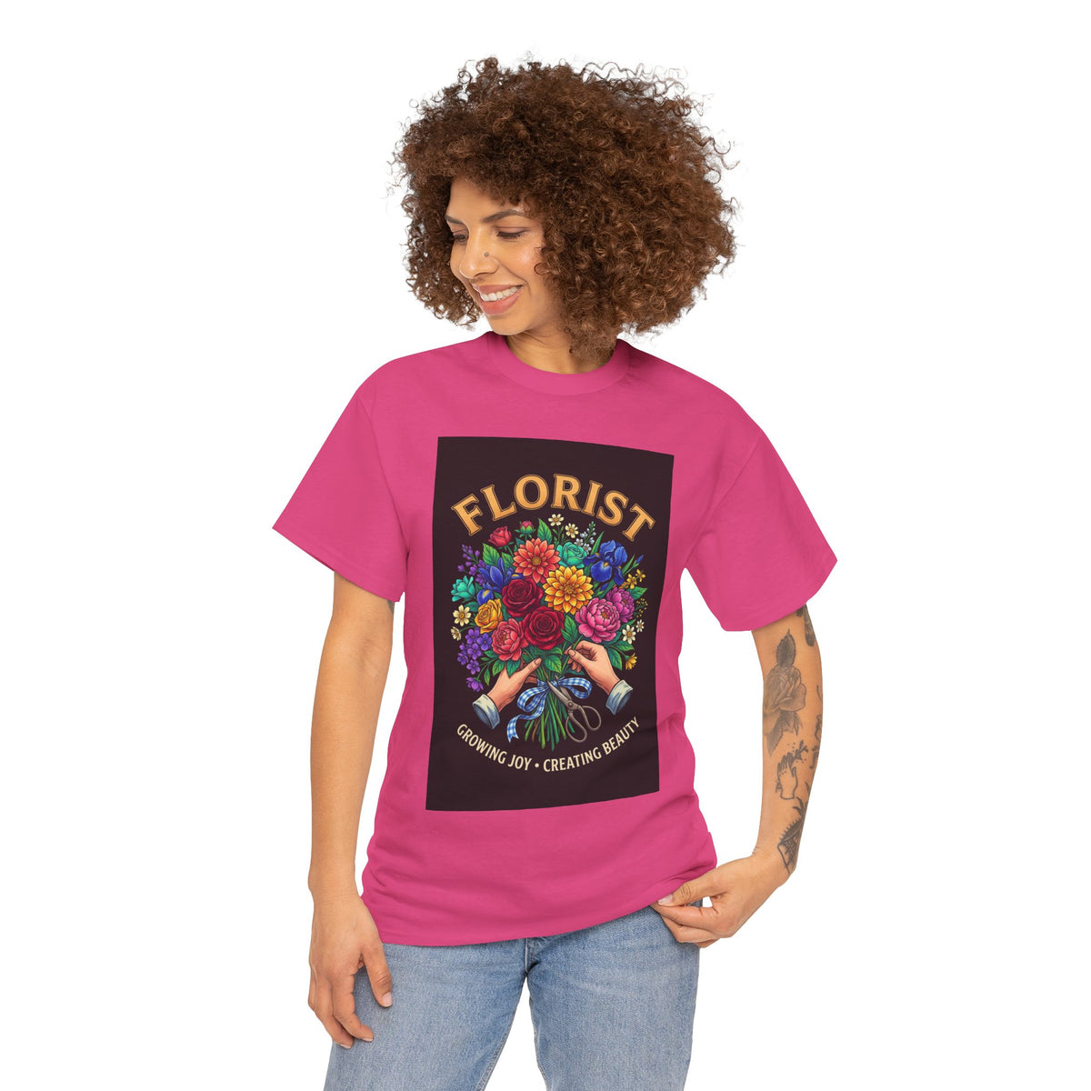 Growing Joy, Creating Beauty Florist T-Shirt
