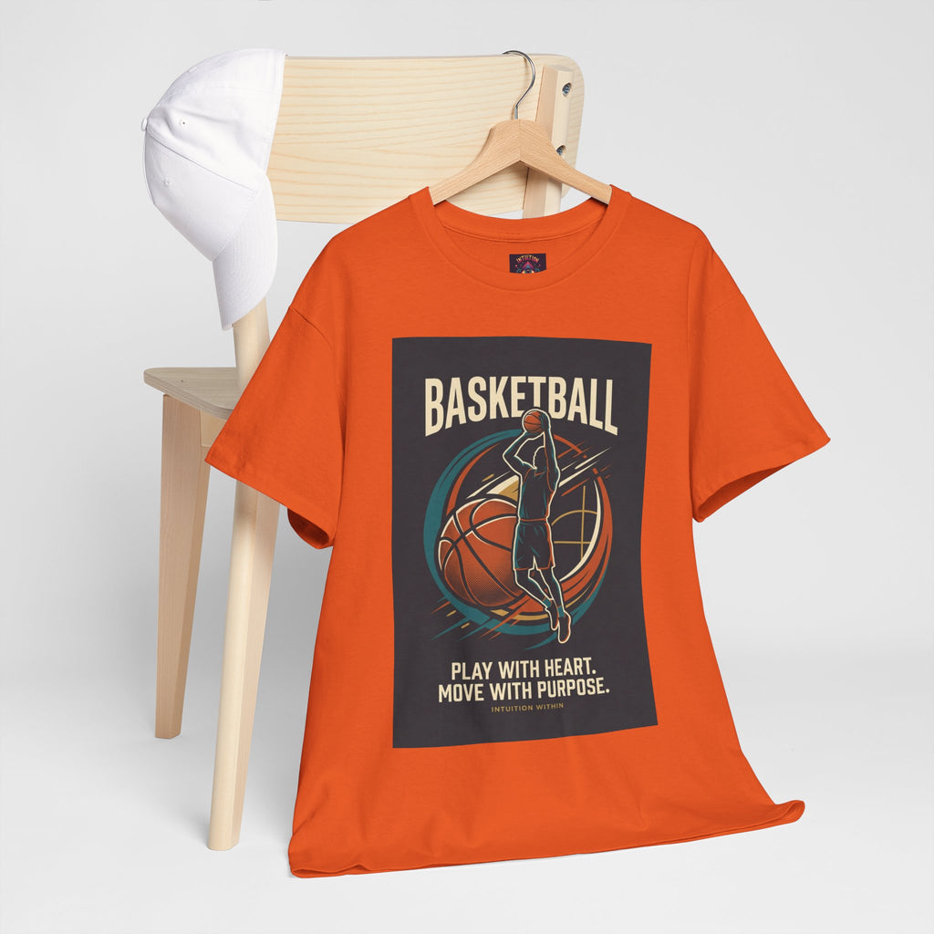 Play with Heart, Move with Purpose Basketball T-Shirt
