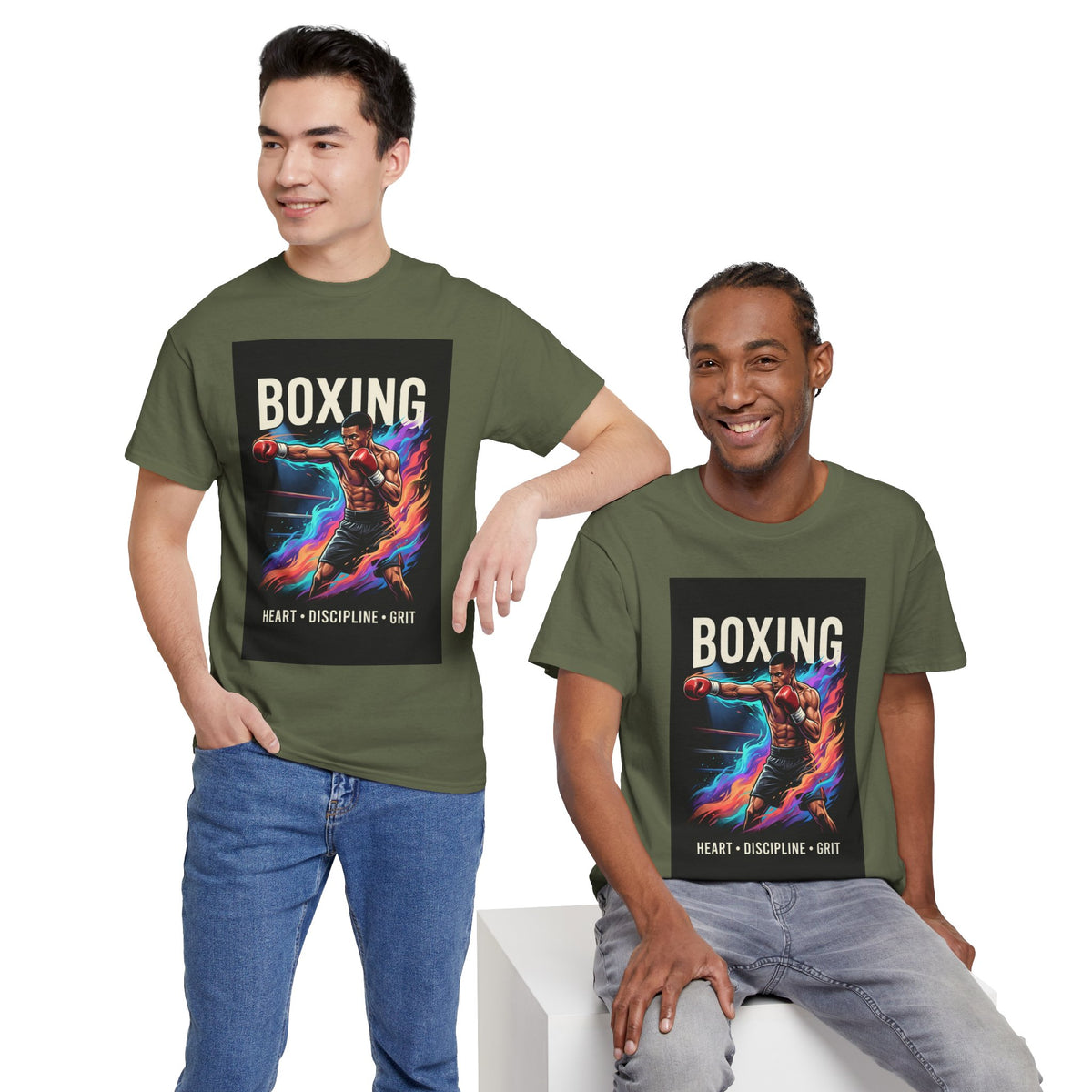 Heart, Discipline & Grit Boxing T-Shirt