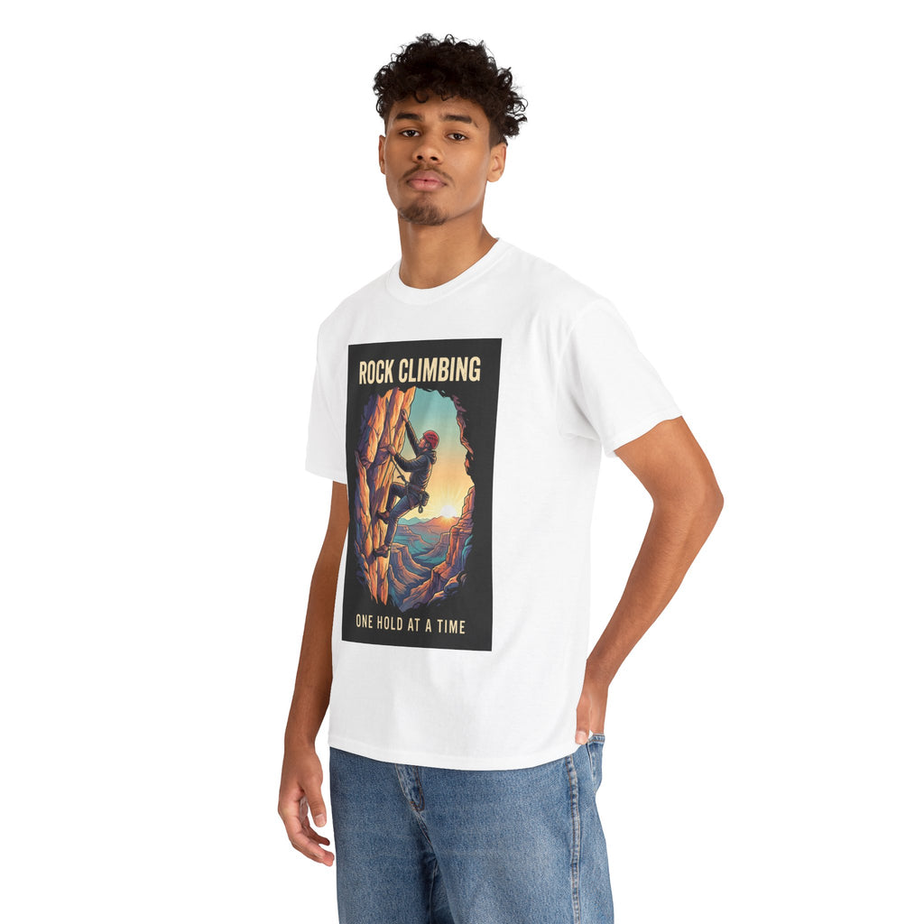 One Hold at a Time Rock Climbing T-Shirt | Outdoor Adventure