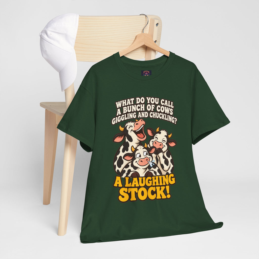 A Laughing Stock Cow Pun T-Shirt