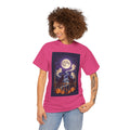 Ghost & Black Cat Halloween T-Shirt | Moonlight Magic