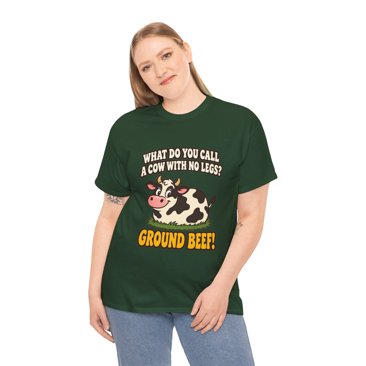 Ground Beef Cow Pun T-Shirt | Dad Joke Humor