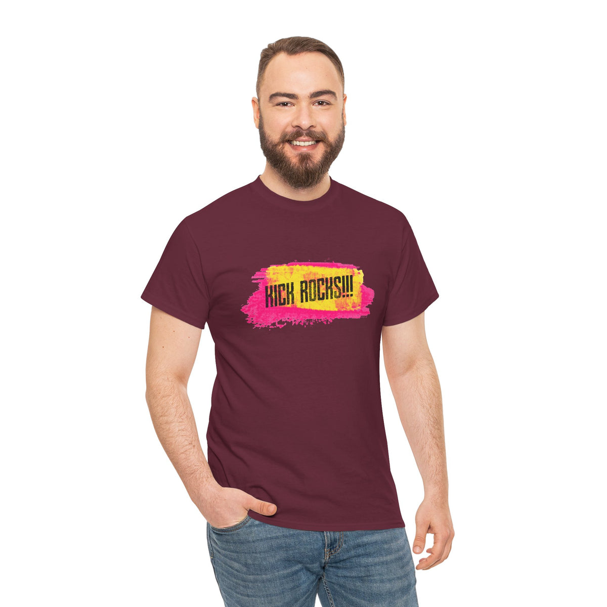Kick Rocks Brushstroke Tee – Front Print | Intuition Within