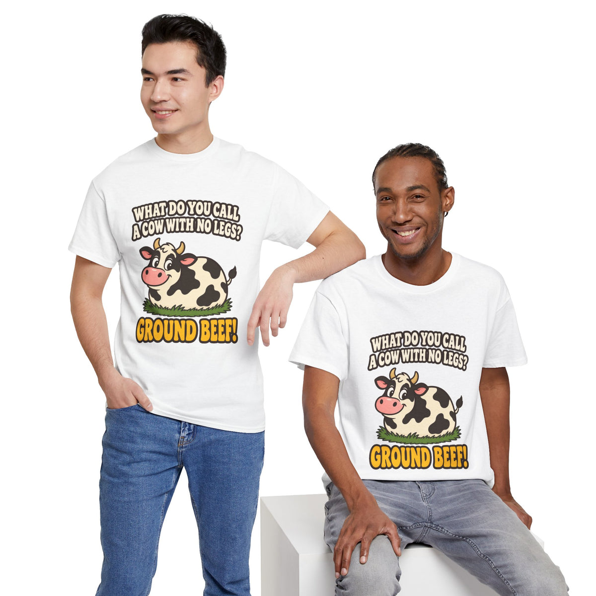 Ground Beef Cow Pun T-Shirt | Dad Joke Humor