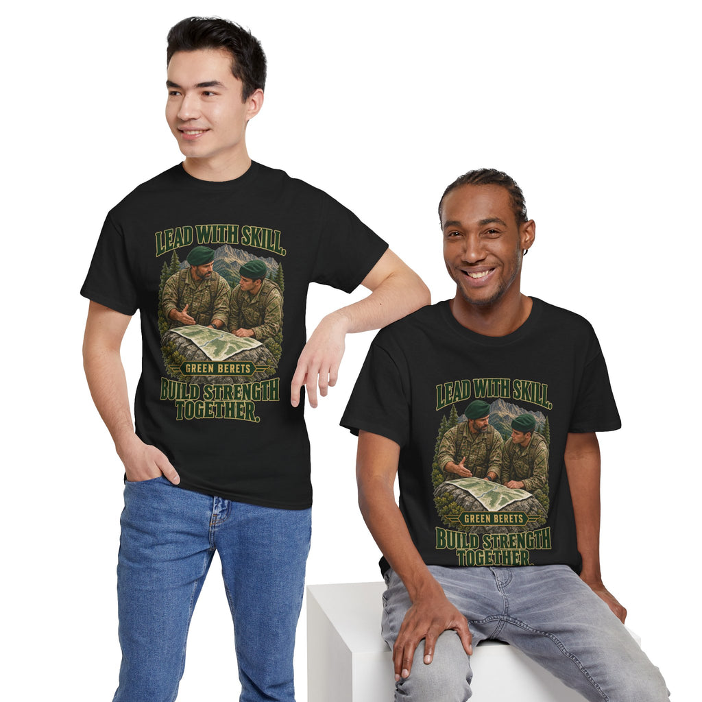 Green Berets Tribute T-Shirt | Lead with Skill, Build Strength Together
