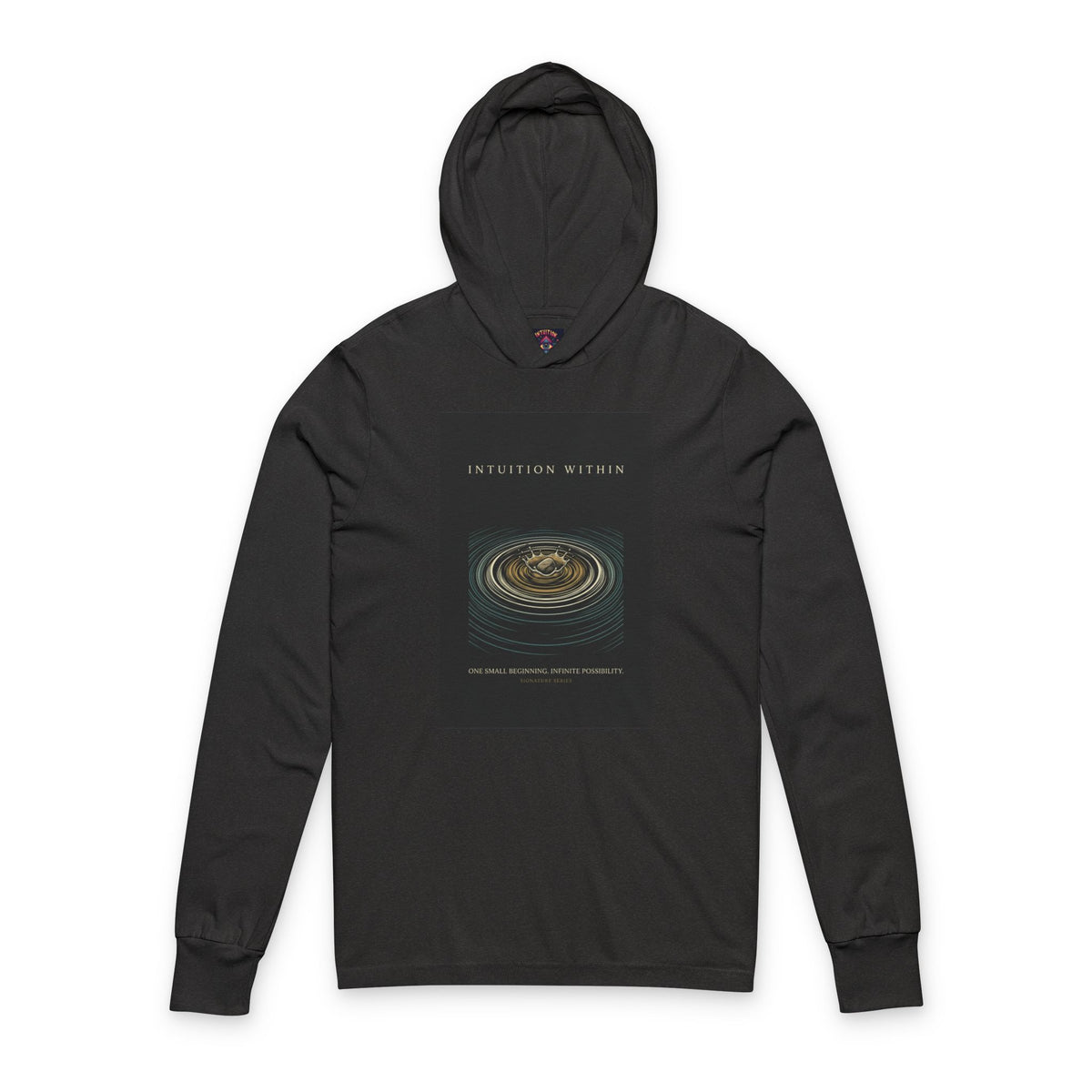 Cosmic Inspiration Hooded Long Sleeve Tee | Intuition Within Signature Series