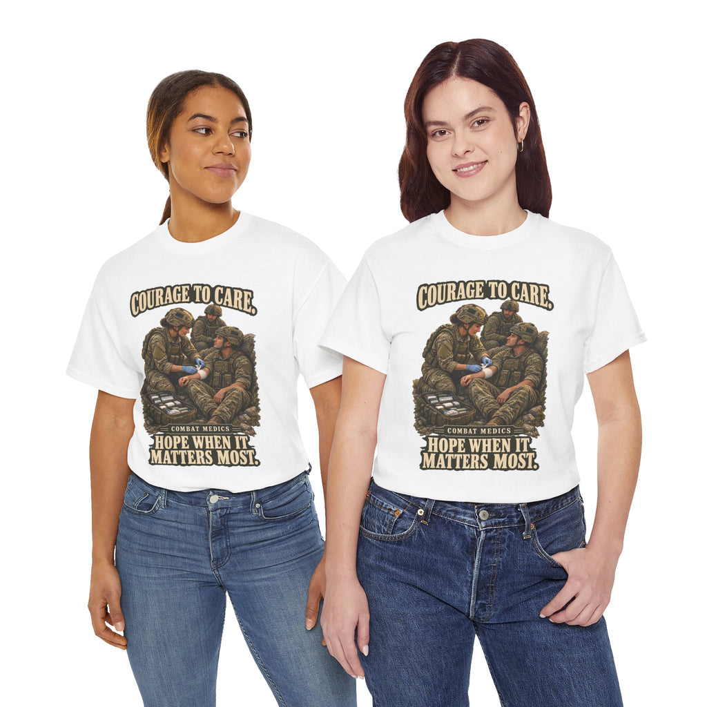 Courage to Care Combat Medic T-Shirt | Military Tribute