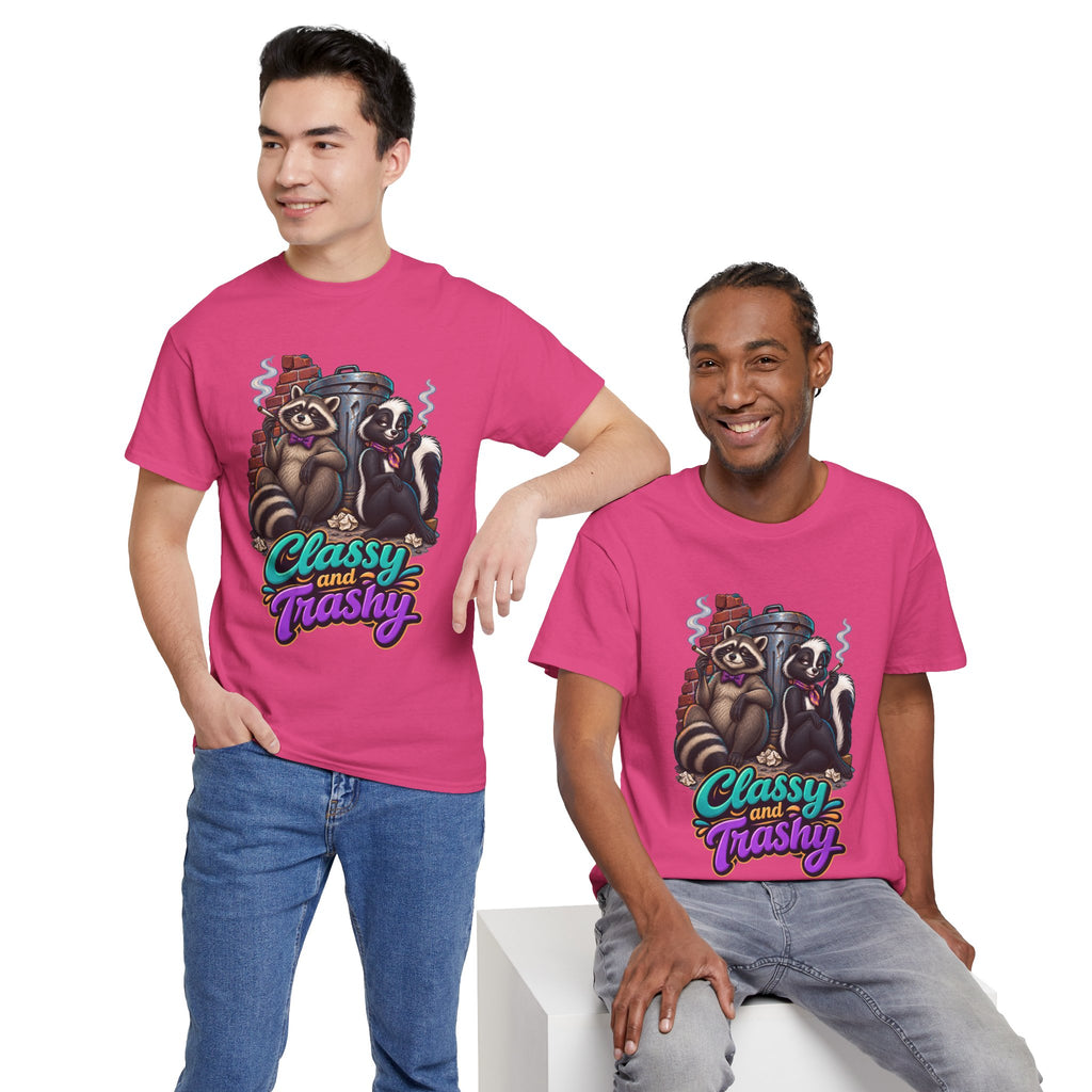 Classy and Trashy Raccoon T-Shirt | Trash Panda Humor