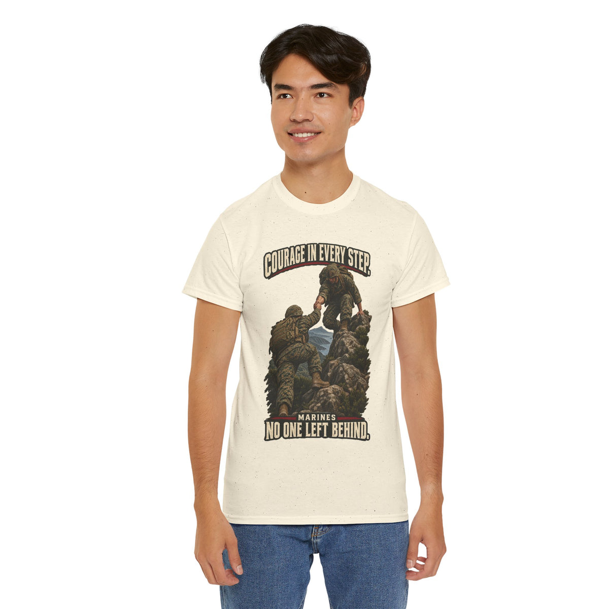Courage in Every Step T-Shirt | Marines Tribute