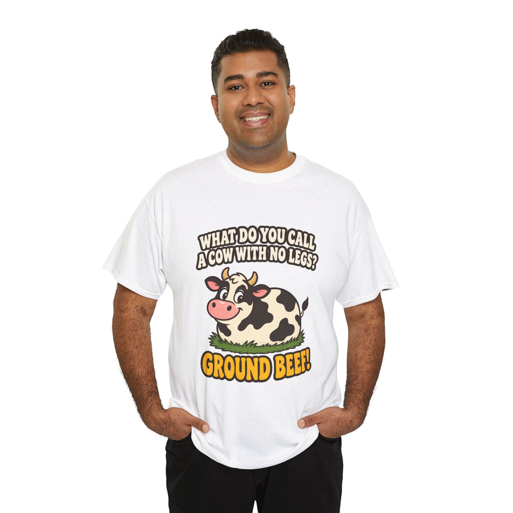 Ground Beef Cow Pun T-Shirt | Dad Joke Humor