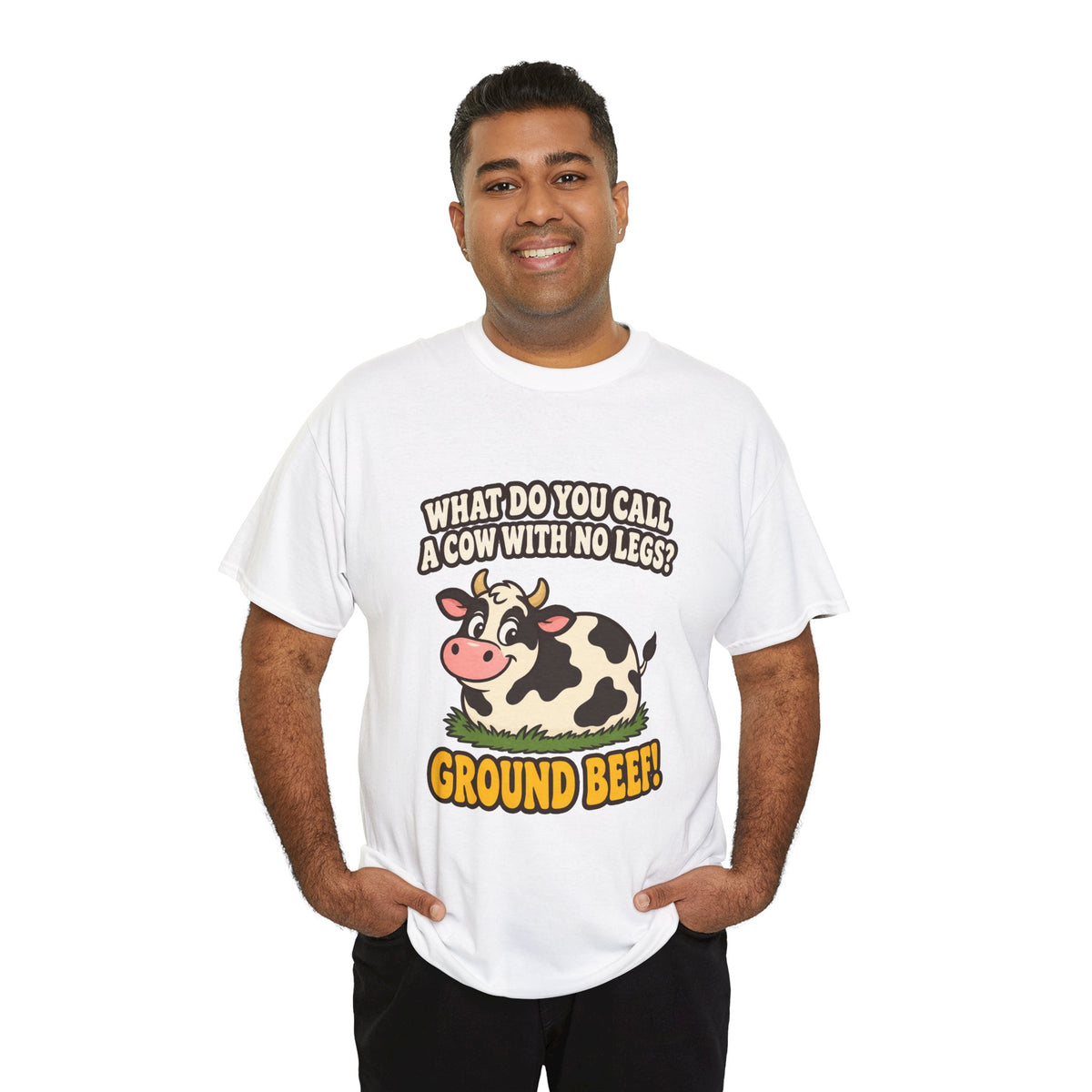 Ground Beef Cow Pun T-Shirt | Dad Joke Humor