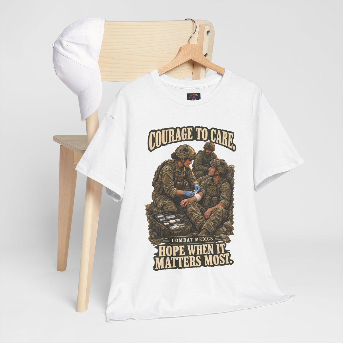 Courage to Care Combat Medic T-Shirt | Military Tribute