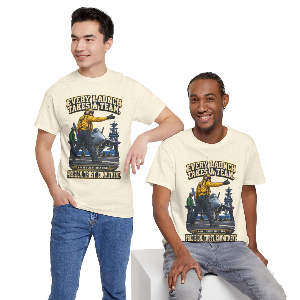 Every Launch Takes a Team T-Shirt | Precision, Trust & Commitment