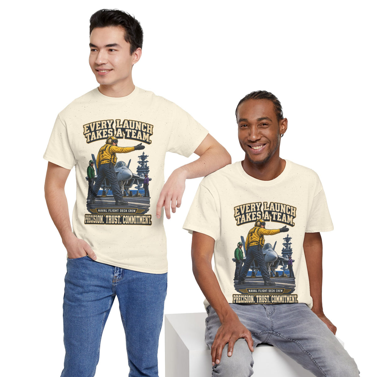 Every Launch Takes a Team T-Shirt | Precision, Trust & Commitment