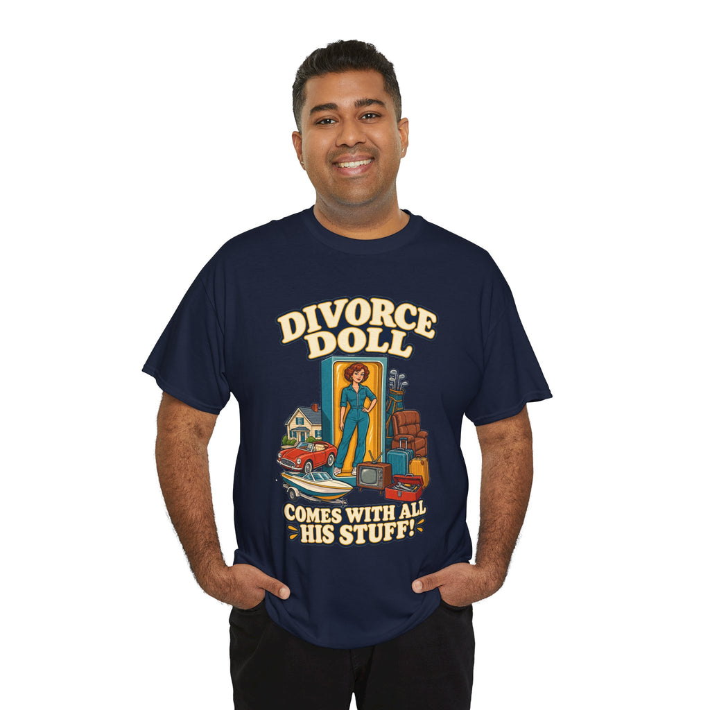 Comes With All His Stuff Funny Divorce T-Shirt