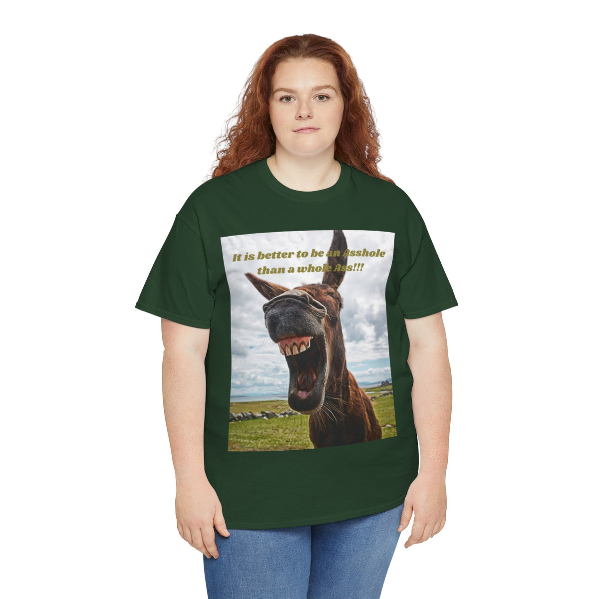 Better Than a Whole Ass Donkey Humor Tee – Front Print | Intuition Within