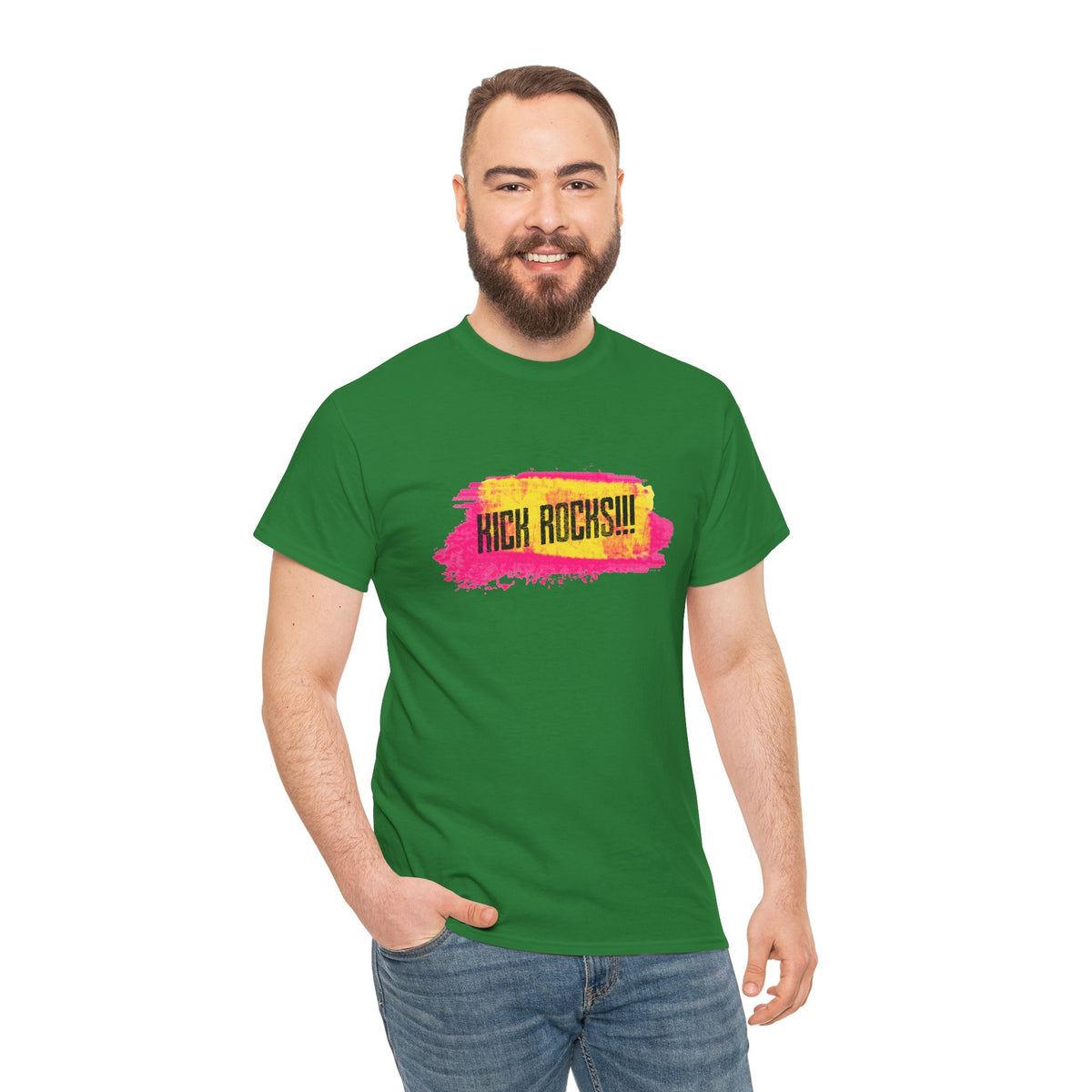 Kick Rocks Brushstroke Tee – Front Print | Intuition Within