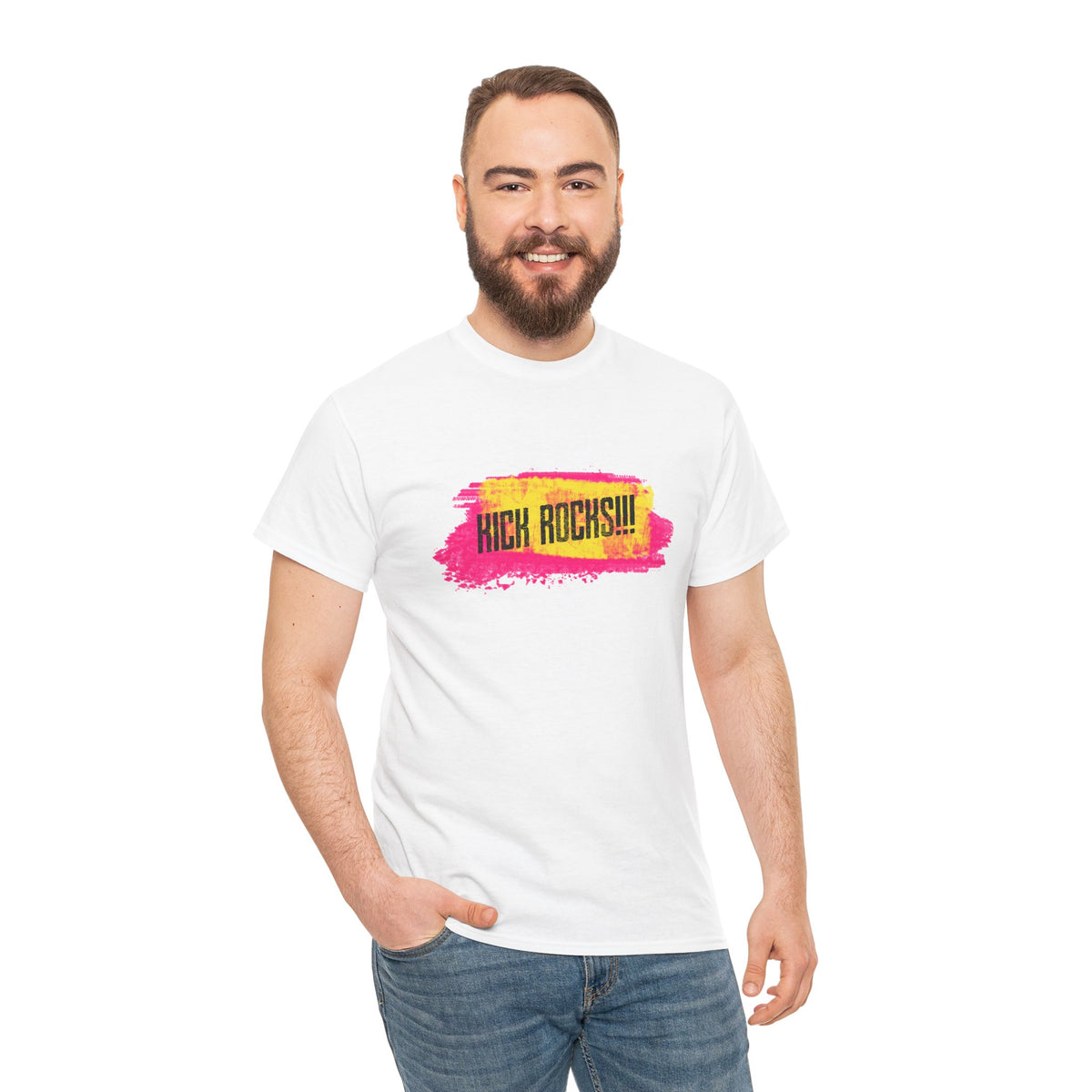 Kick Rocks Brushstroke Tee – Front Print | Intuition Within