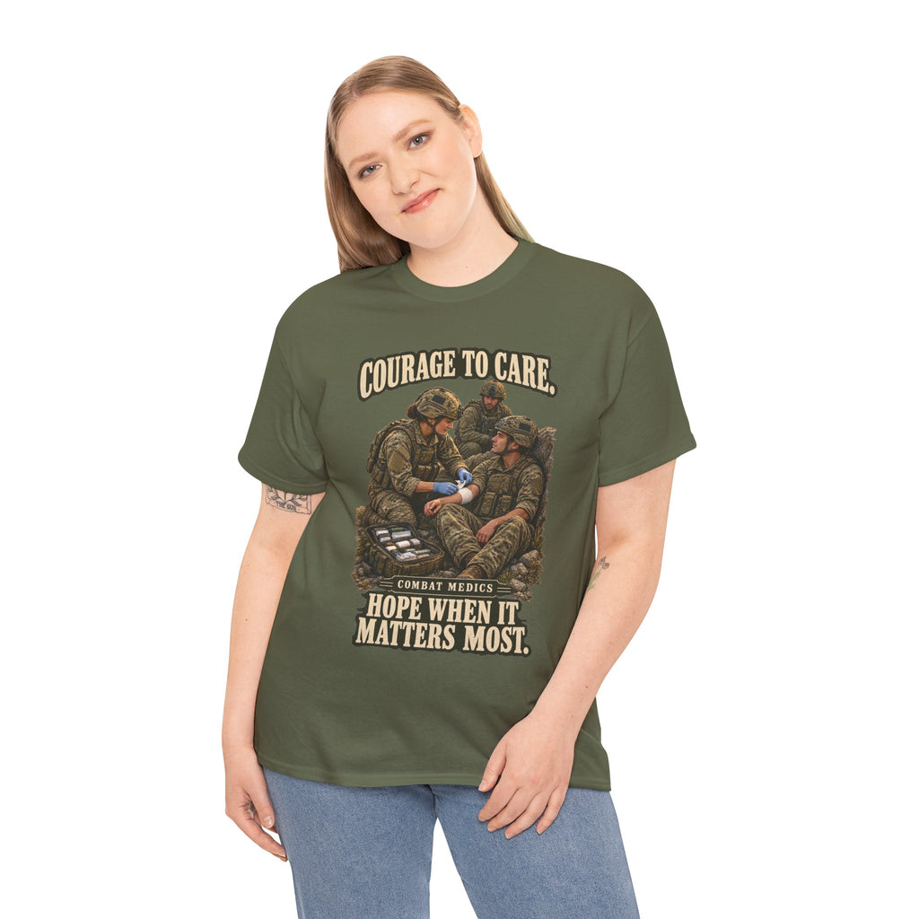 Courage to Care Combat Medic T-Shirt | Military Tribute